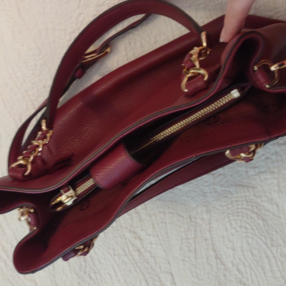 Tory Burch Small Satchel with Crossbody Strap - Picture 12 of 12